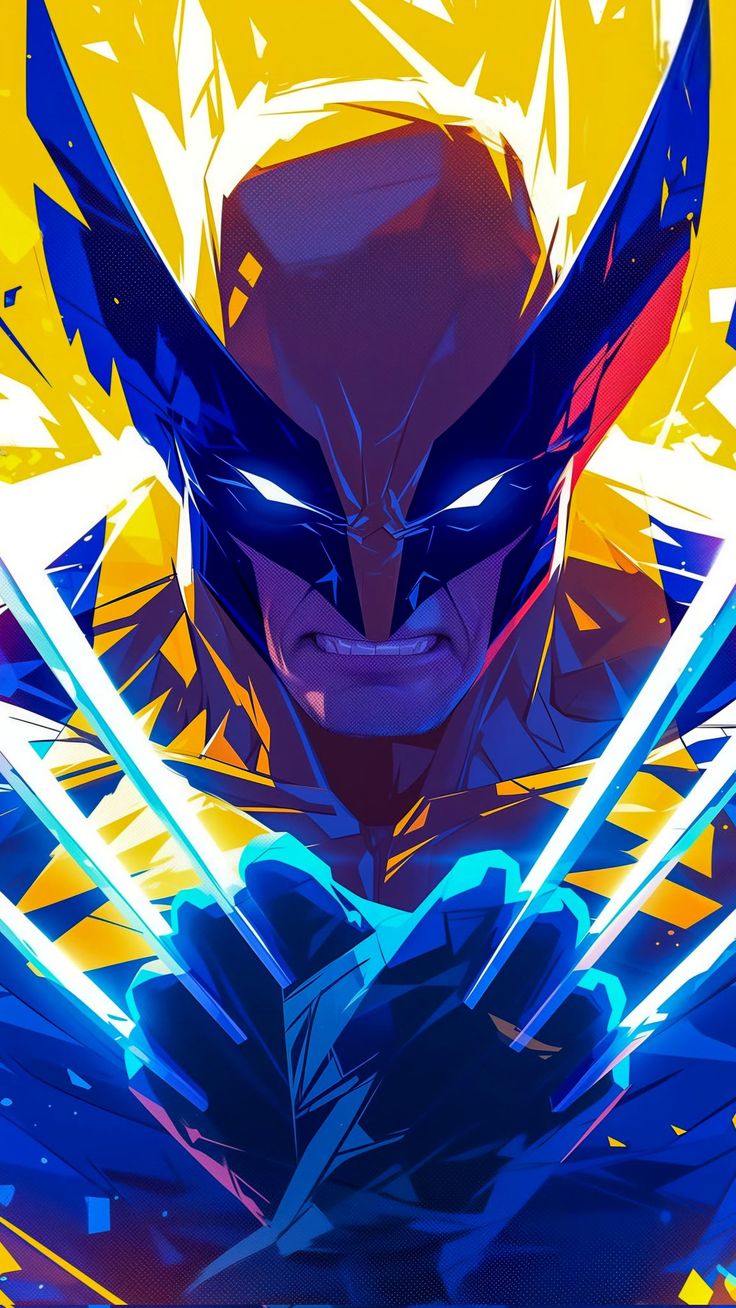 Wolverine Electric Geometric Concept | Marvel Posters #1