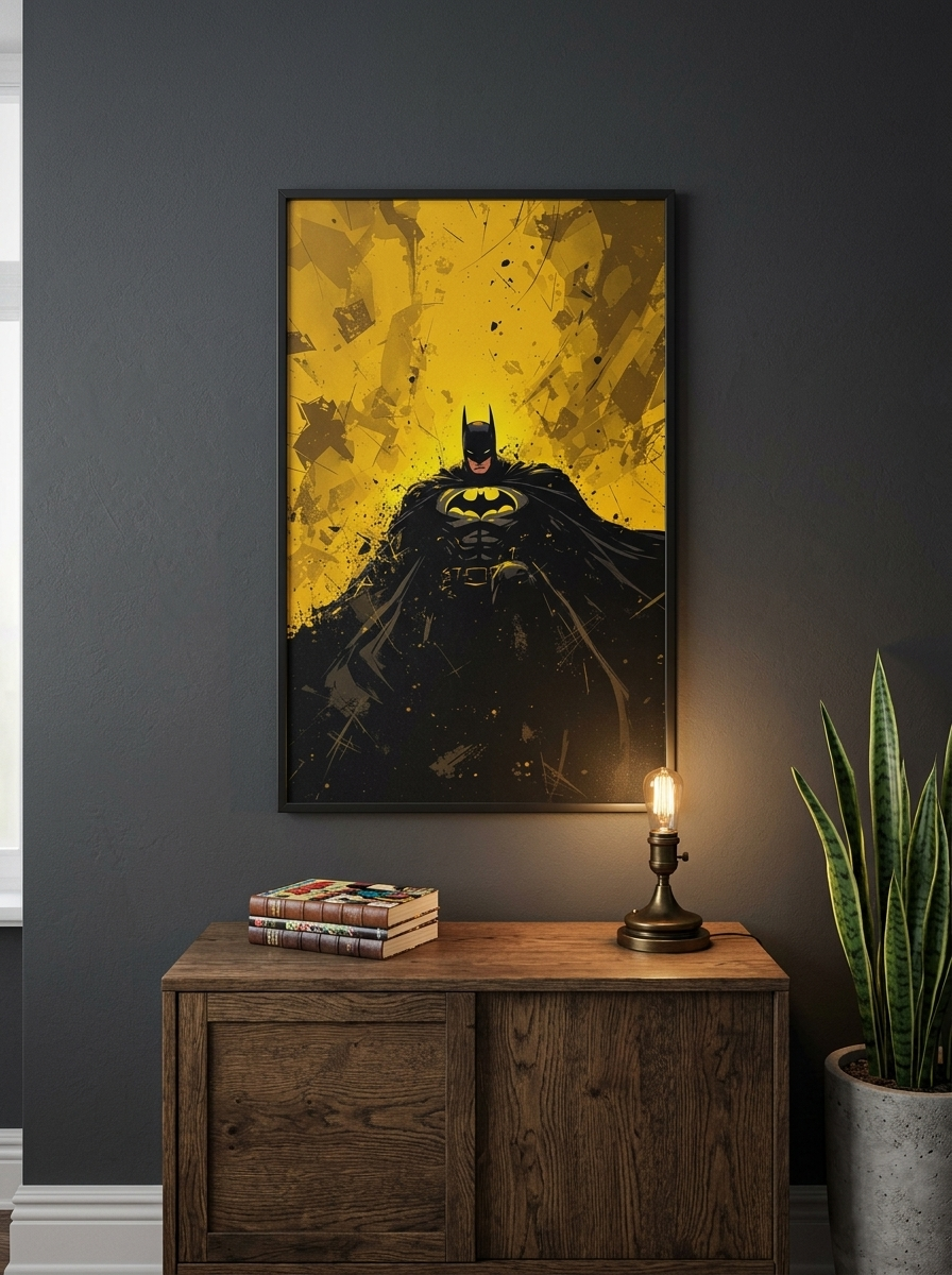 Dark Knight Minimalist Grunge Poster | DC Posters #1